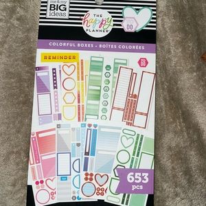 Colorful Boxes Classic size Happy Planner Sticker Book